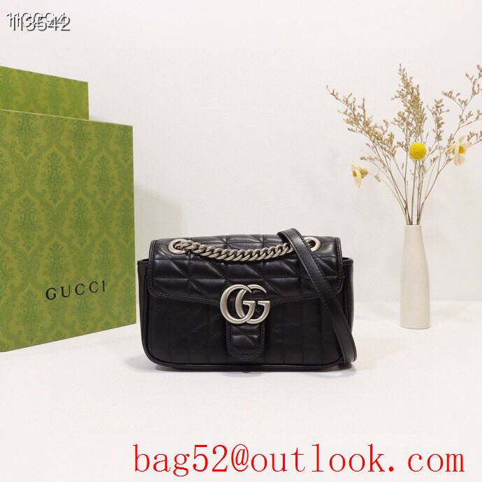 Gucci GG Marmont black calfskin Mini Shoulder Bag