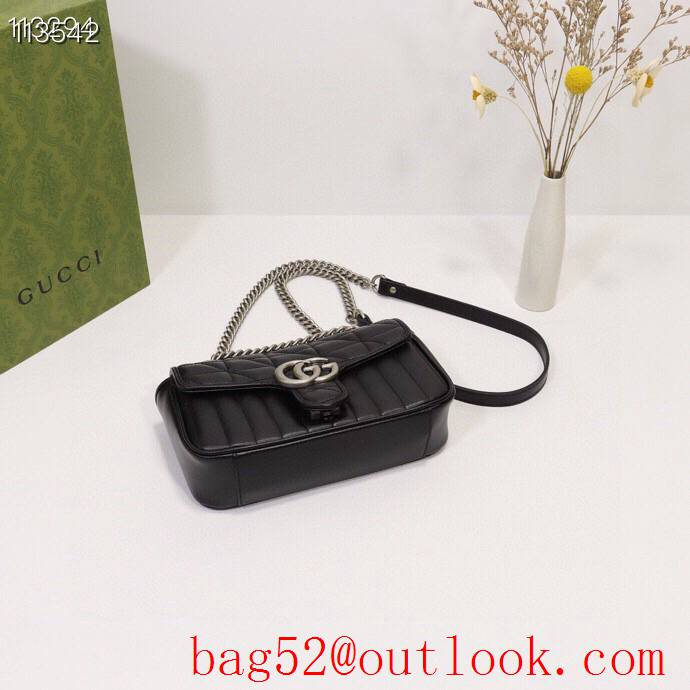 Gucci GG Marmont black calfskin Mini Shoulder Bag