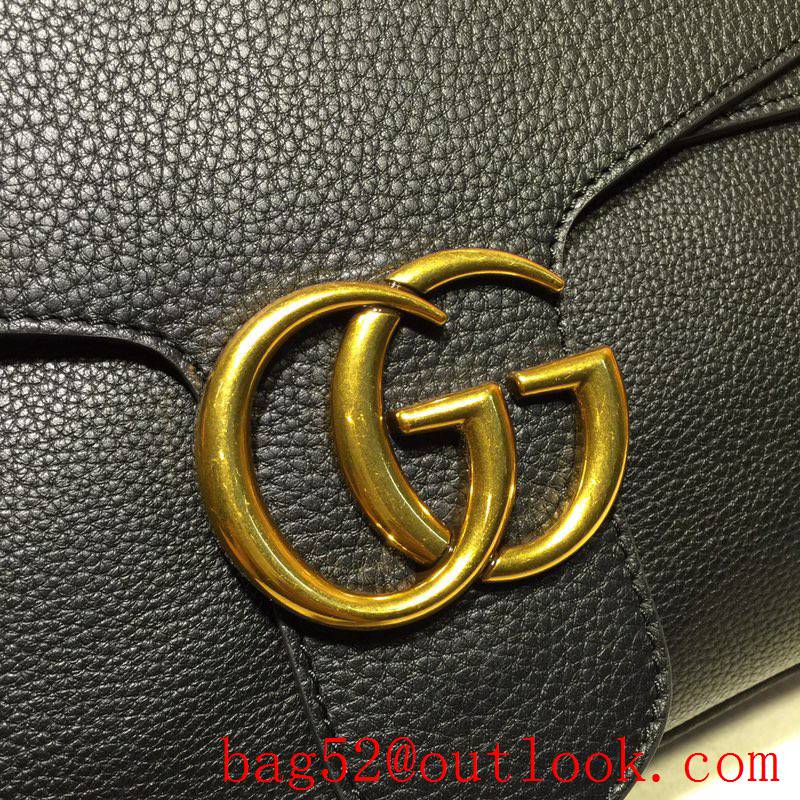 Gucci GG Marmont Medium Grained calfskin black Shoulder Bag