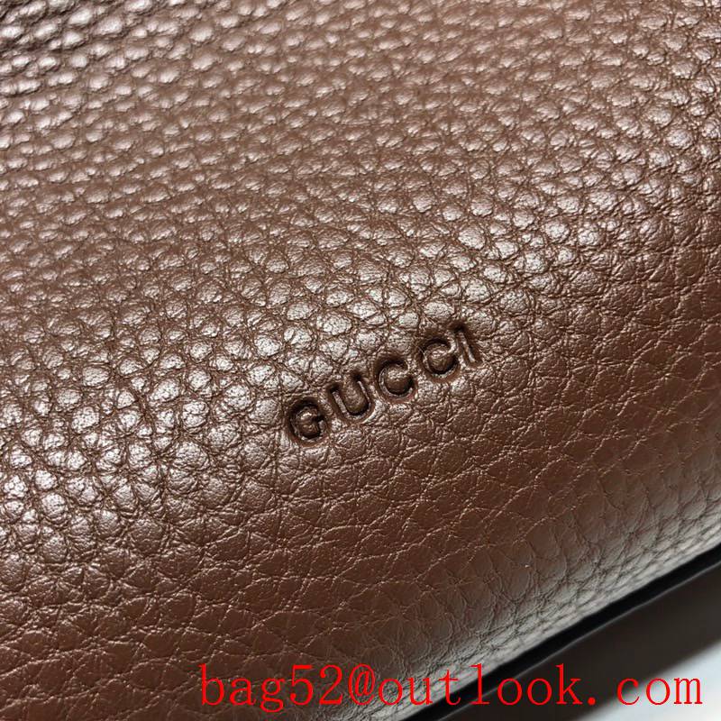 Gucci GG Marmont Medium Grained calfskin coffee Shoulder Bag
