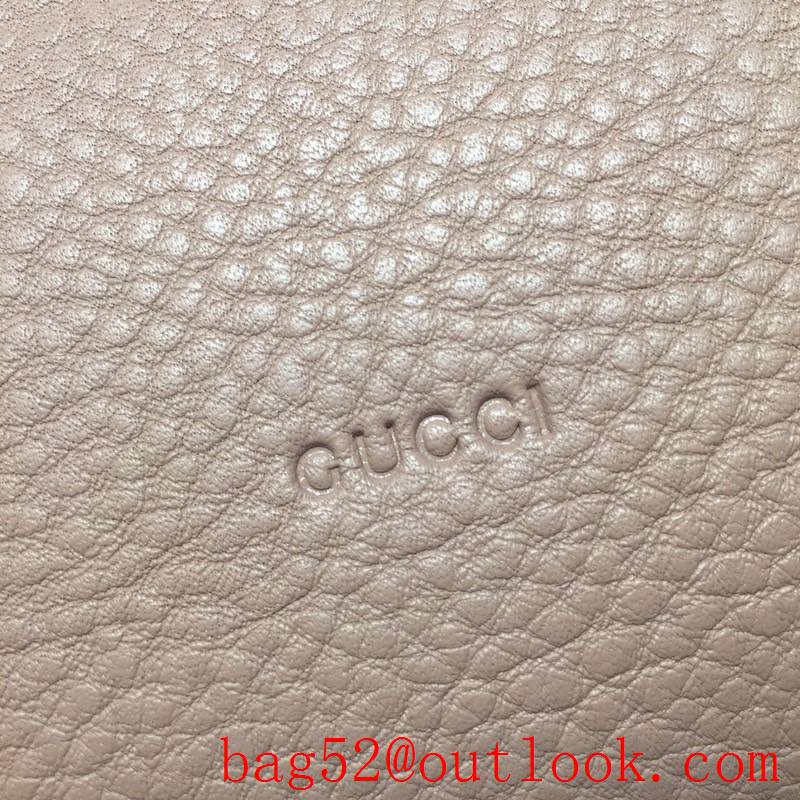 Gucci GG Marmont Medium Grained calfskin nude Shoulder Bag