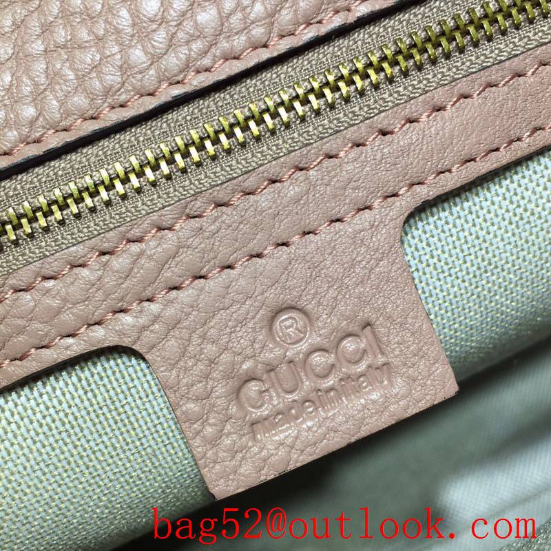 Gucci GG Marmont Medium Grained calfskin nude Shoulder Bag