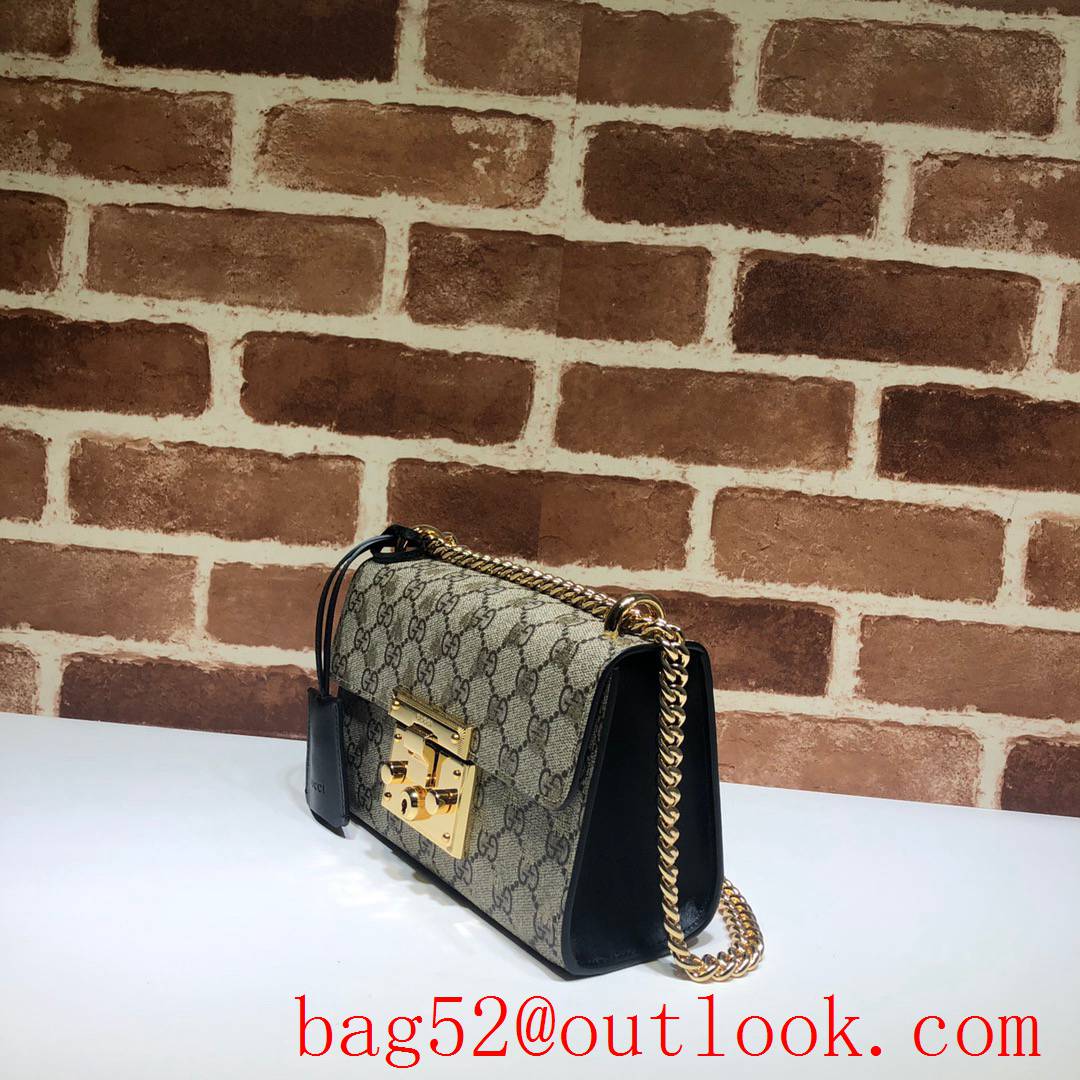 Gucci Padlock Small Canvas v bee chain Shoulder Bag