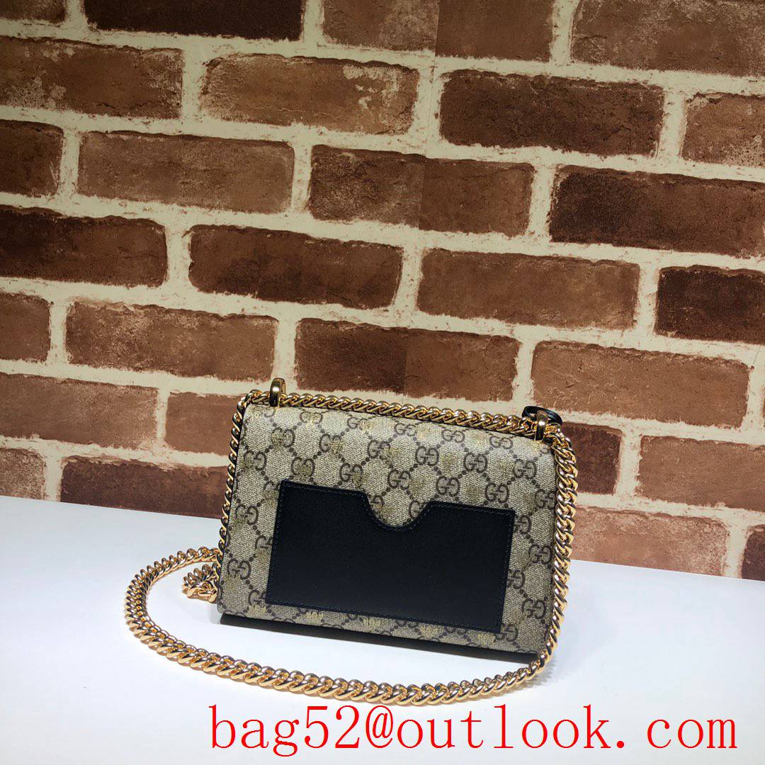 Gucci Padlock Small Canvas v bee chain Shoulder Bag