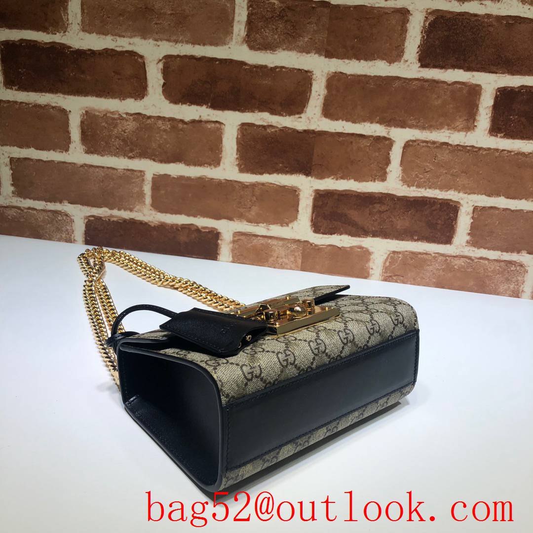 Gucci Padlock Small Canvas v bee chain Shoulder Bag