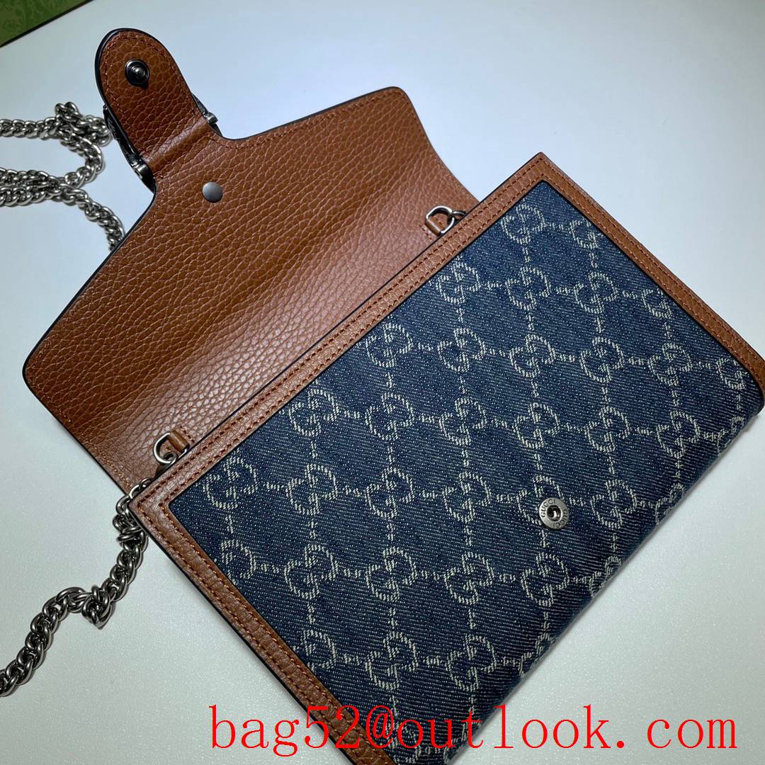 Gucci Dionysus Mini woc Denim chain Shoulder Bag purse