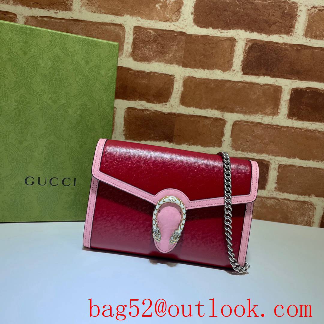 Gucci Dionysus Mini woc wine Leather chain Shoulder Bag