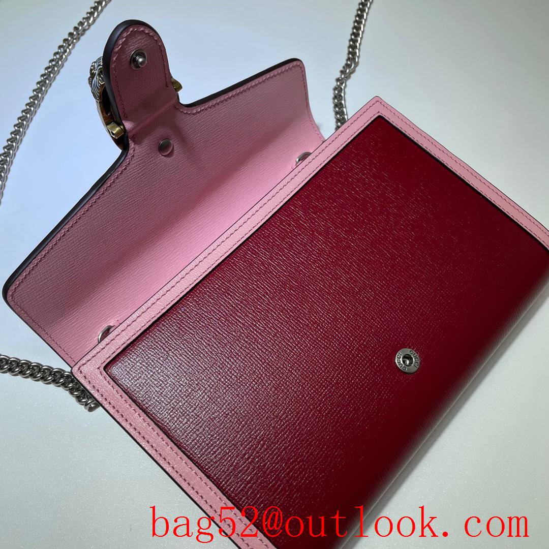 Gucci Dionysus Mini woc wine Leather chain Shoulder Bag