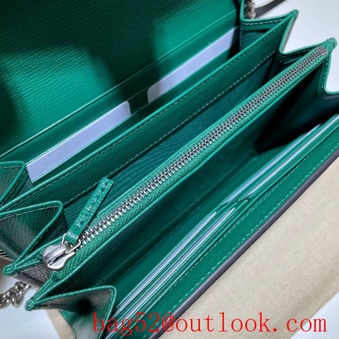 Gucci Dionysus Mini woc green Leather chain Shoulder Bag