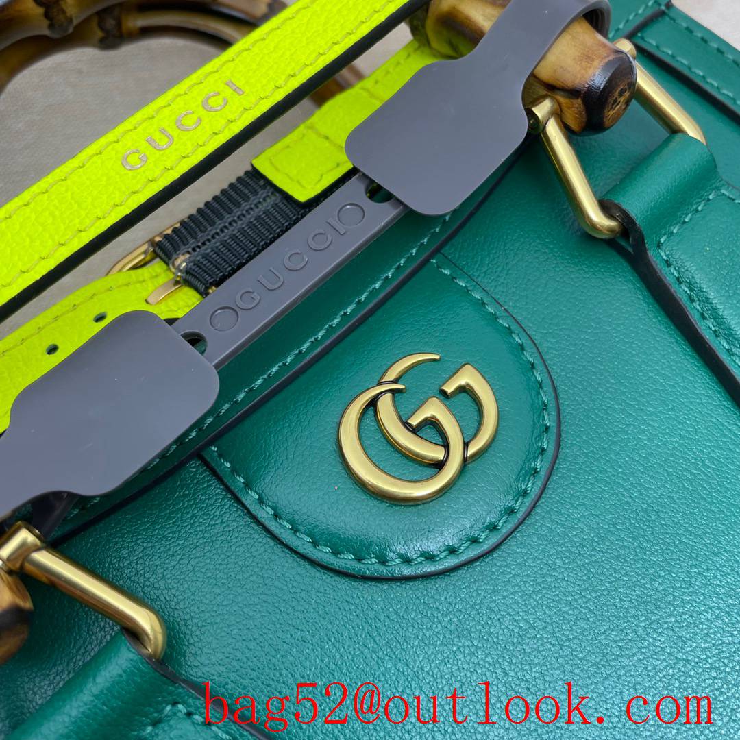 Gucci Diana Mini green Leather Tote shoulder Bag