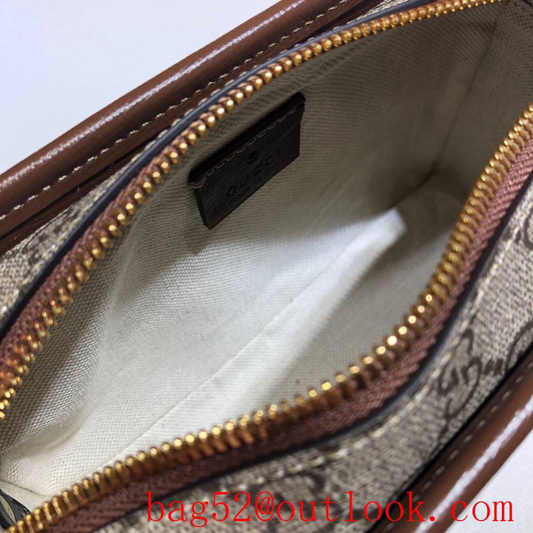 Gucci Men small Cosmetic Print not fake Canvas Clutch Bag purse