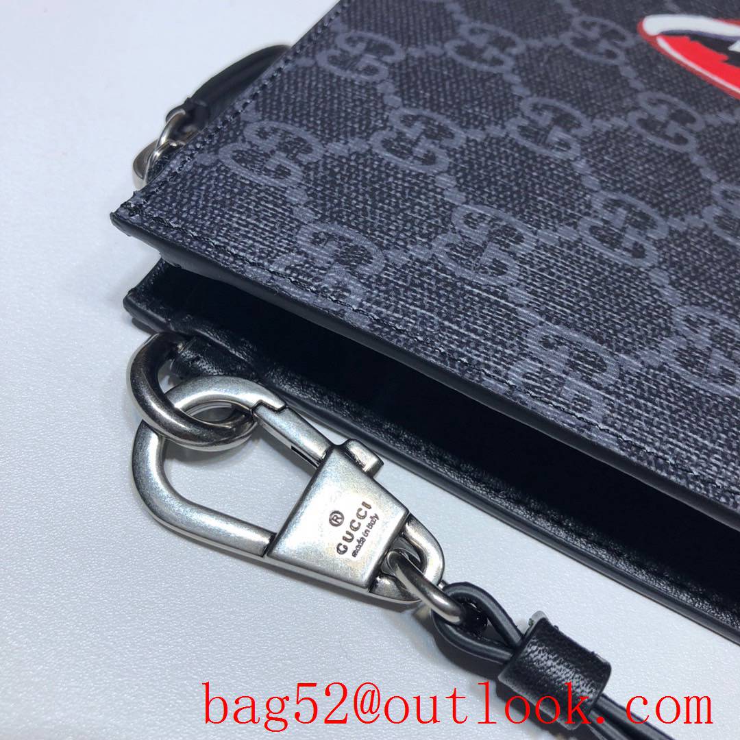 Gucci Men PVC Clutch Purse v Wolf Bag