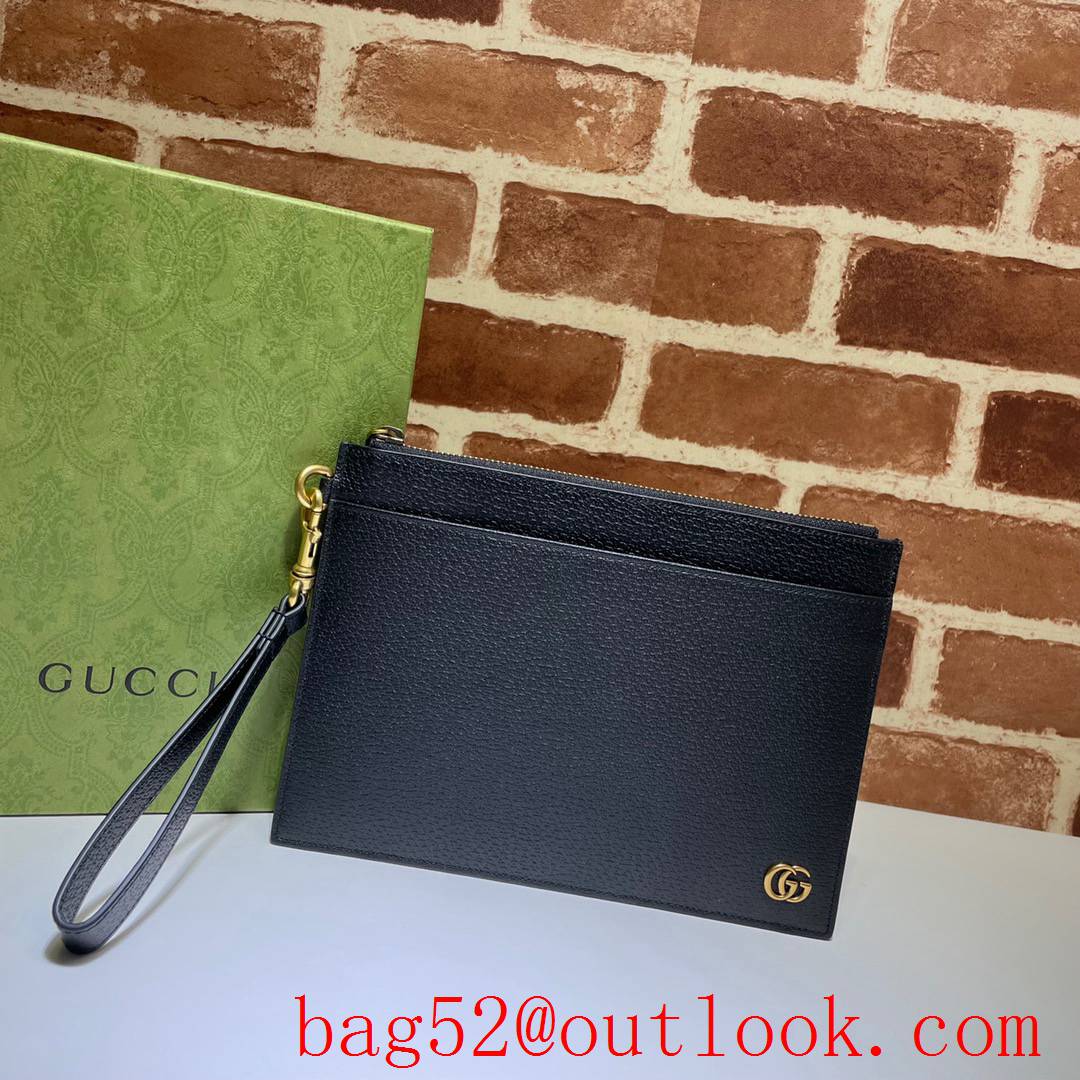 Gucci GG Marmont black calfskin small Clutch purse Bag