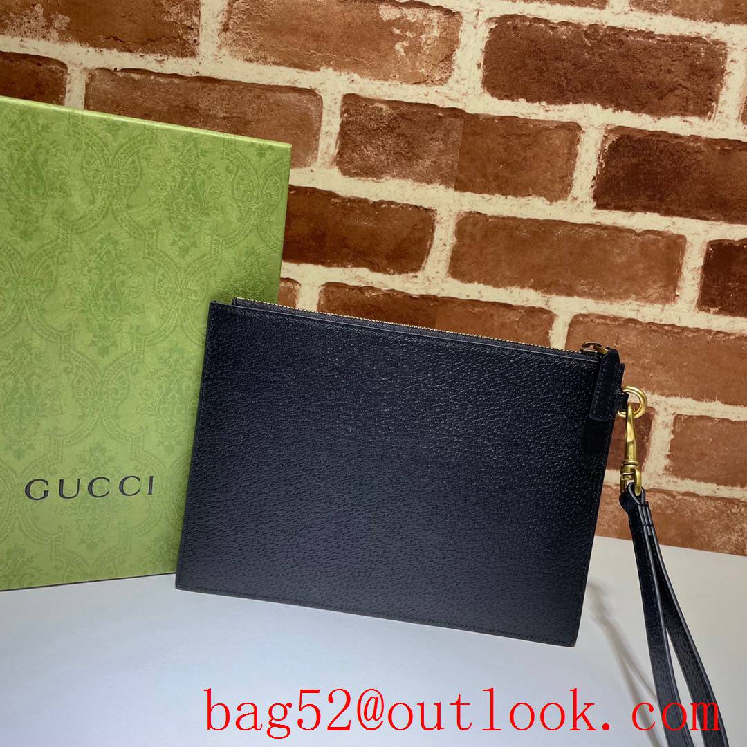 Gucci GG Marmont black calfskin small Clutch purse Bag