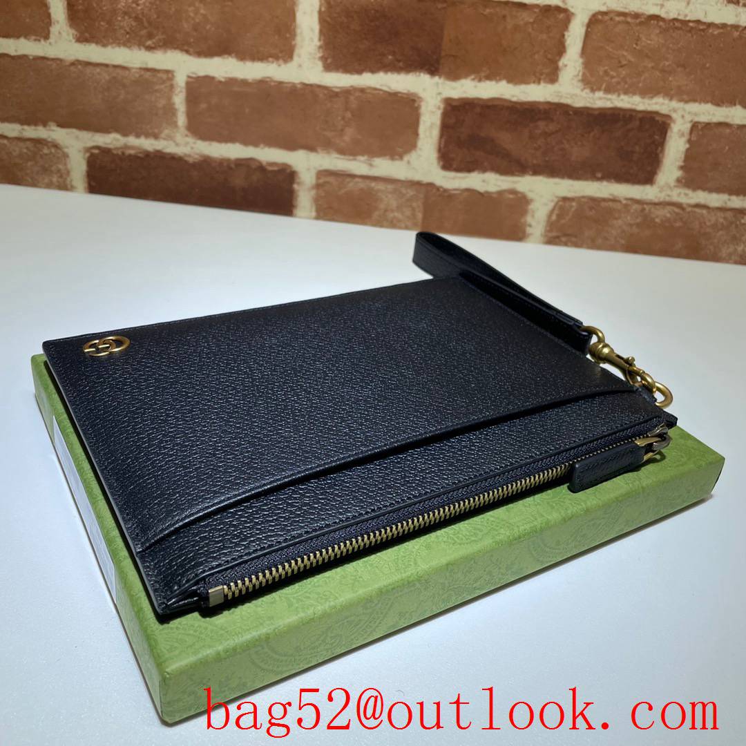 Gucci GG Marmont black calfskin small Clutch purse Bag