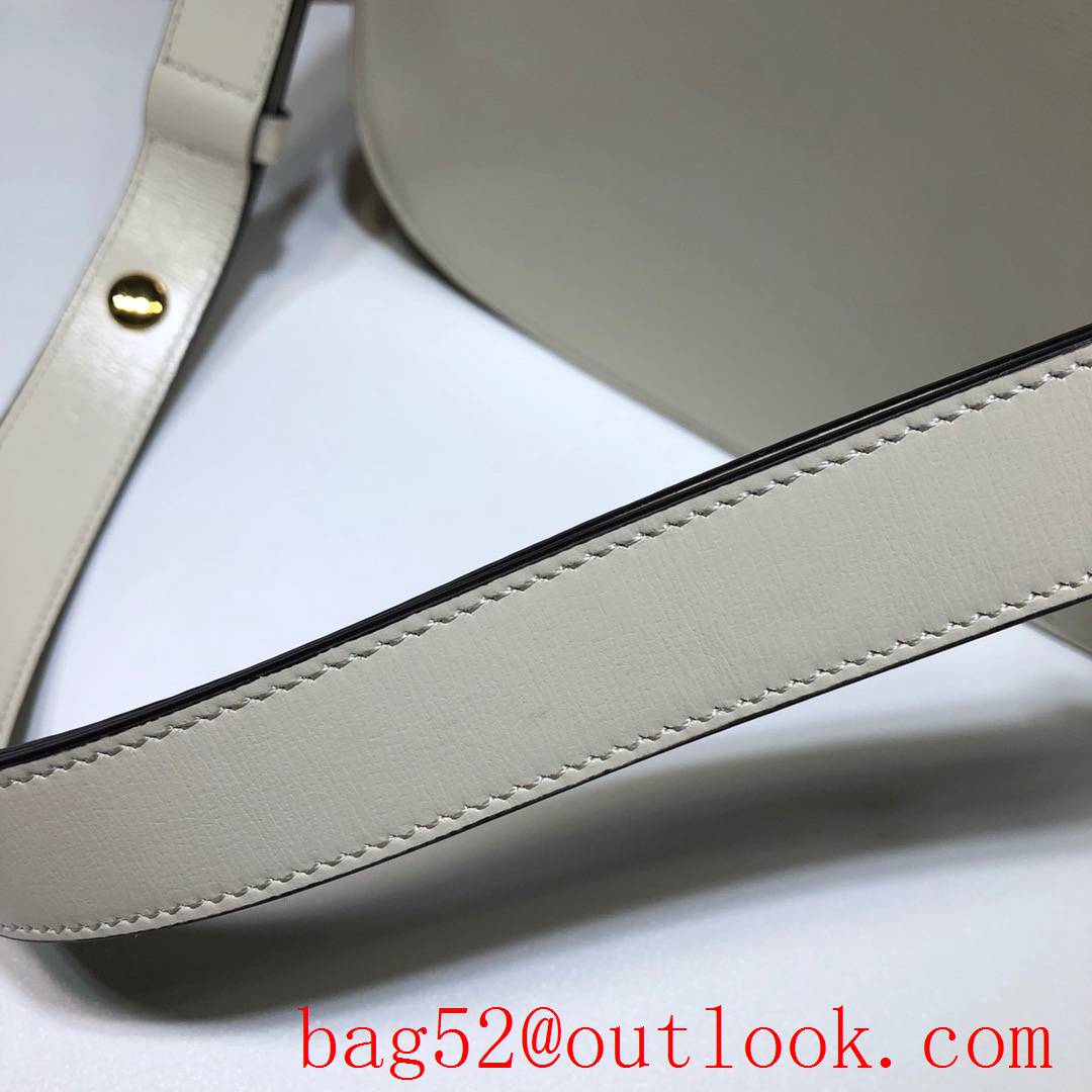 Gucci 1955 Horsebit cream calfskin box Shoulder Bag purse