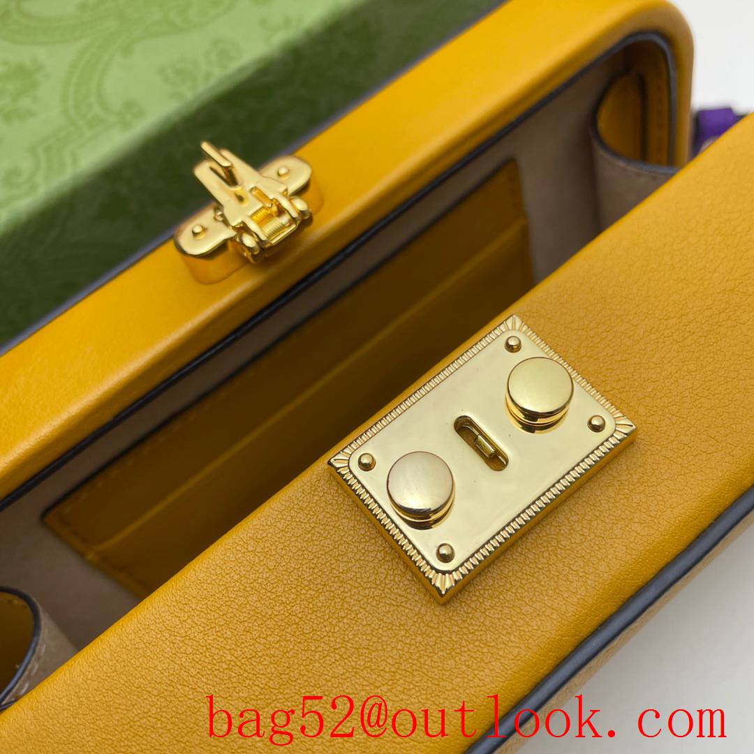 Gucci GG Marmont yellow zipper Mini Camera Bag