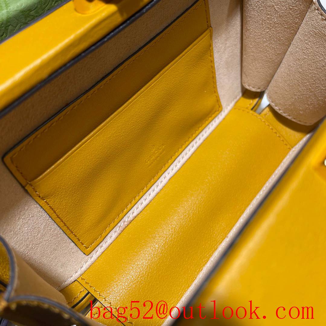 Gucci GG Marmont yellow zipper Mini Camera Bag