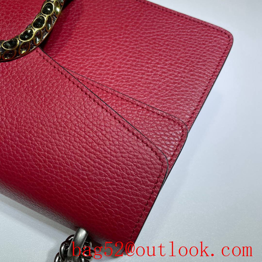 Gucci Dionysus Medium red calfskin chain Shoulder purse Bag