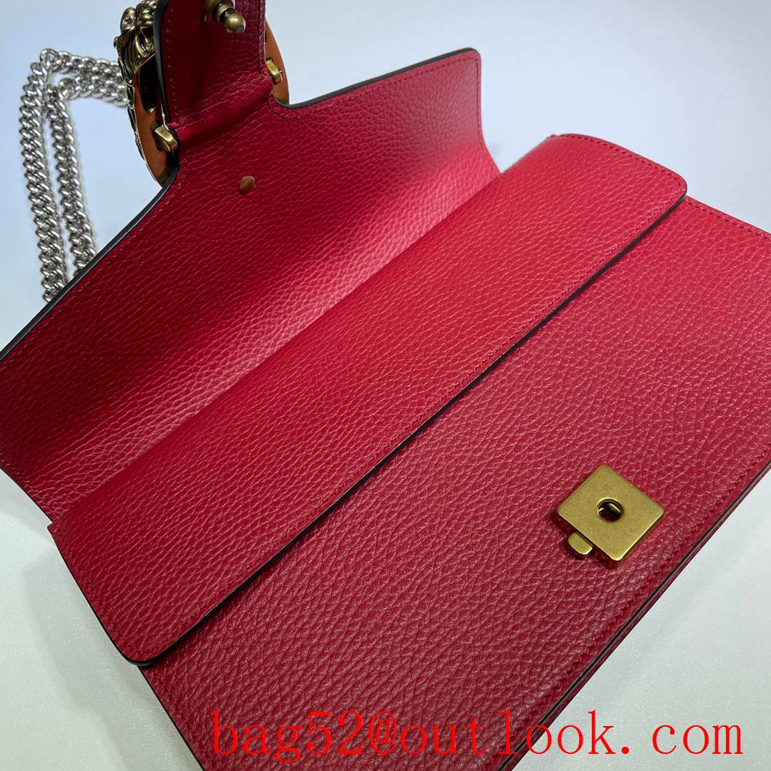 Gucci Dionysus Medium red calfskin chain Shoulder purse Bag