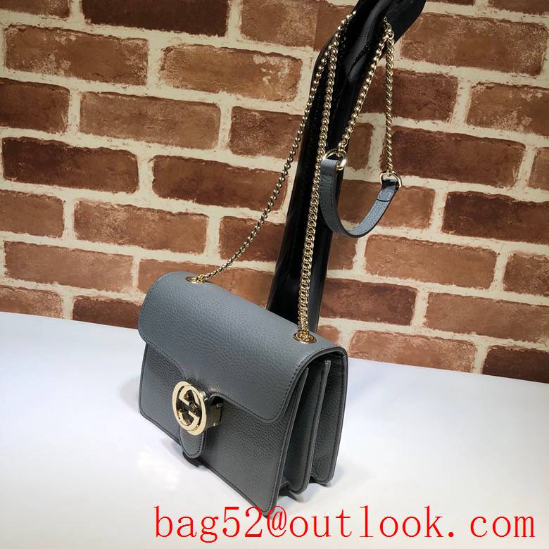 Gucci Leather Small navy Old School Messenger shoulder Bag