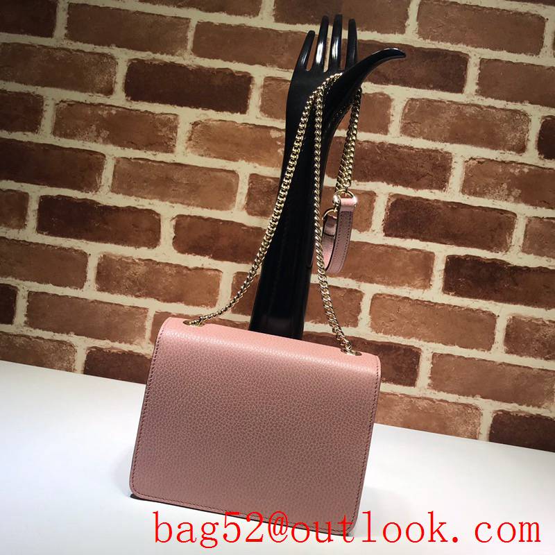 Gucci Leather Small pink Old School Messenger shoulder Bag