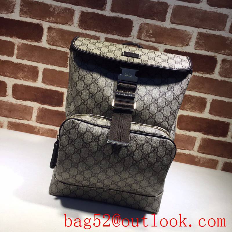 Gucci men small GG Supreme Canvas Backpack Bag