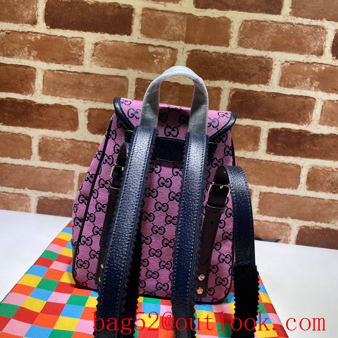 Gucci purple small GG Canvas mini Backpack Bag