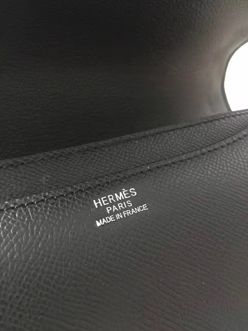 Hermes Constance top leather black handbags