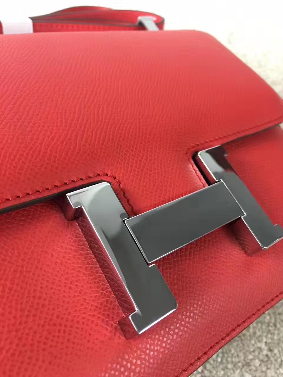 Hermes Constance top leather red handbags