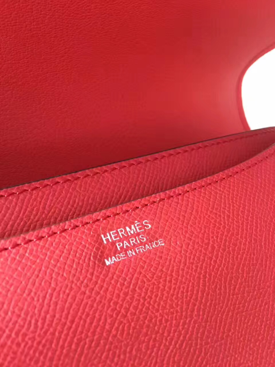 Hermes Constance top leather red handbags