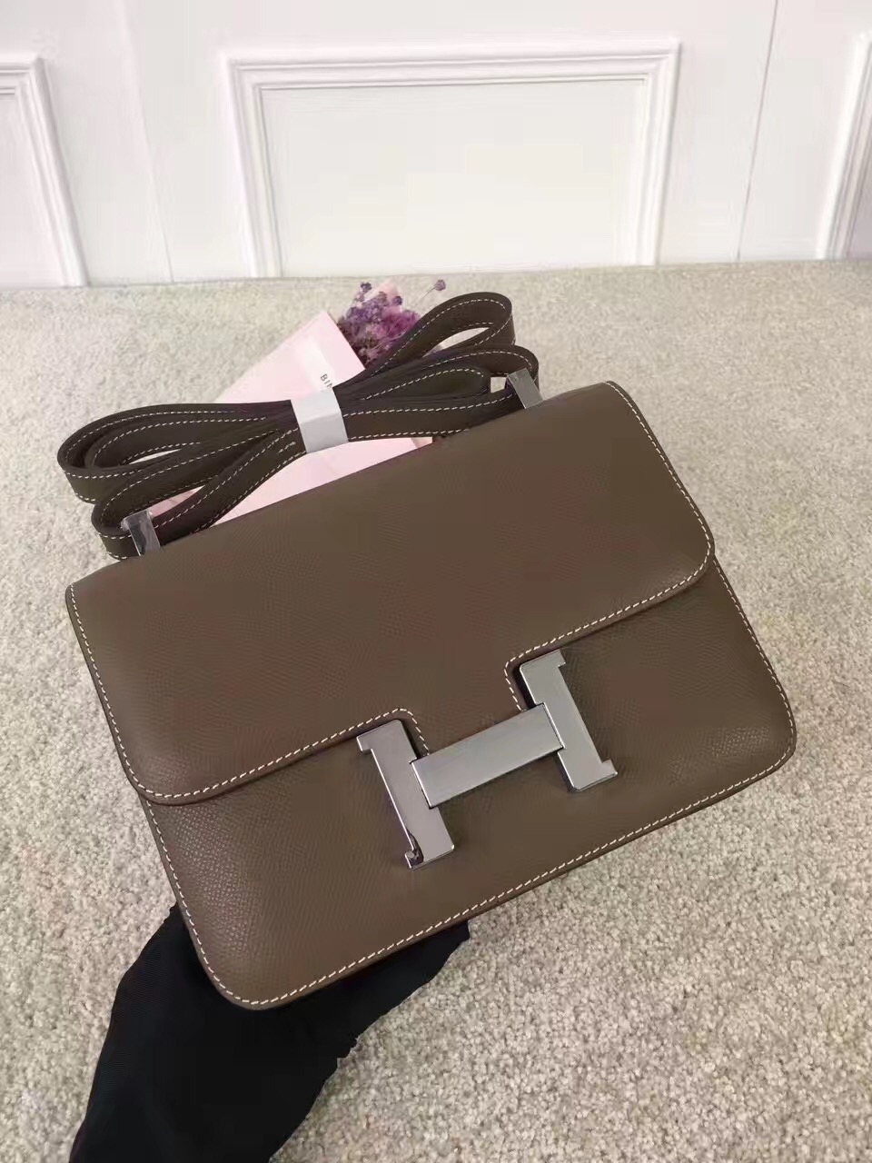 Hermes top leather Constance handbags