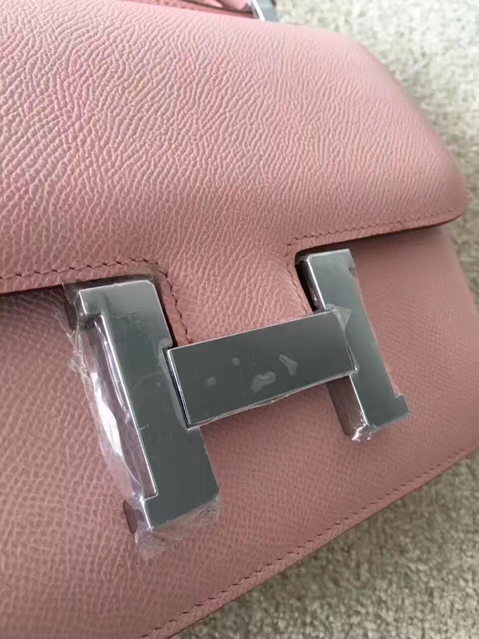 Hermes Constance top leather pink handbags