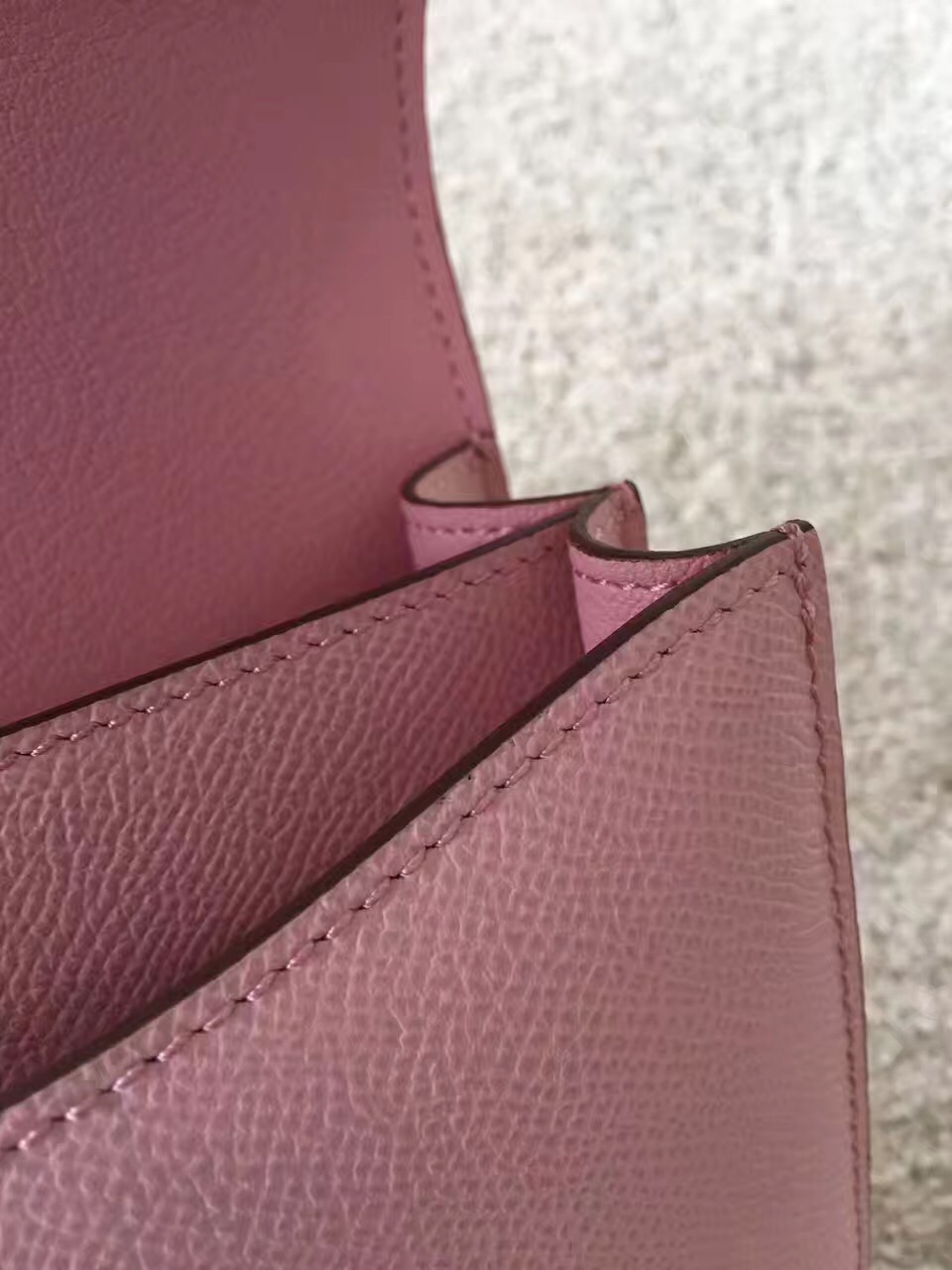 Hermes Constance top leather pink handbags