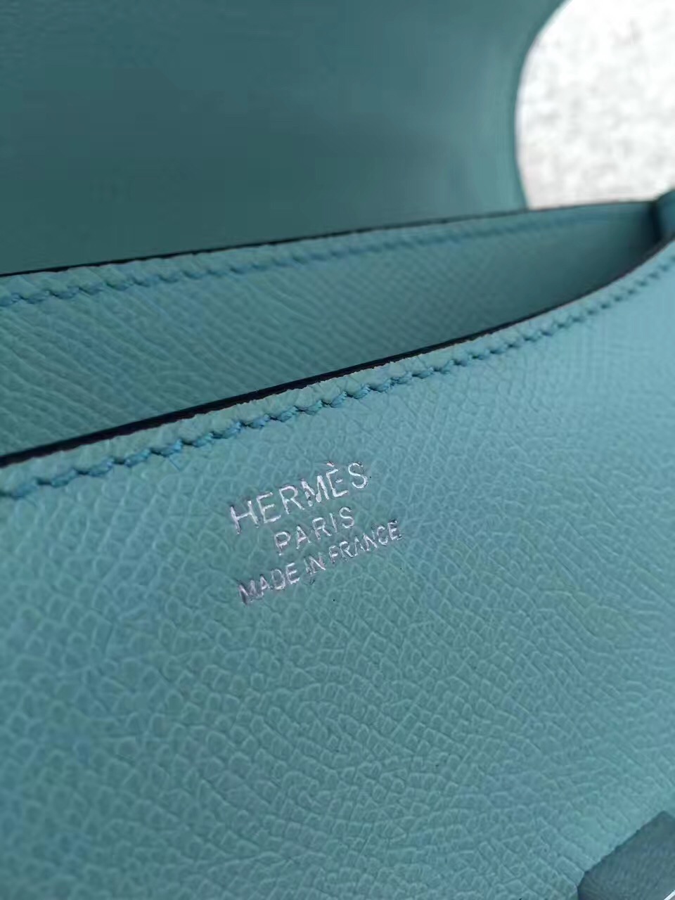 Hermes Constance top leather sky handbags