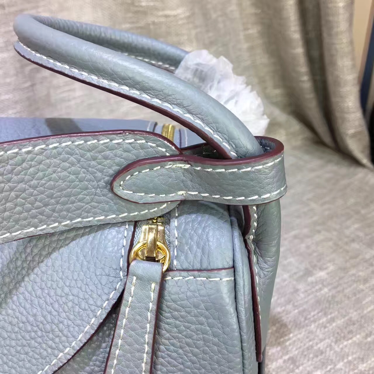 Hermes Lindy gray handbags