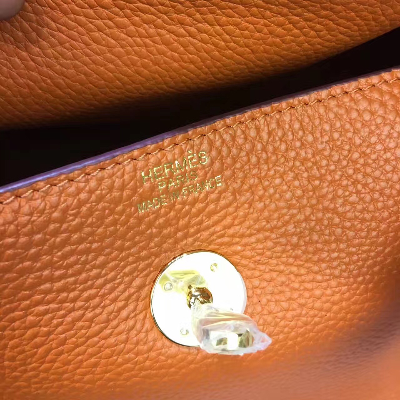 Hermes Lindy orange handbags