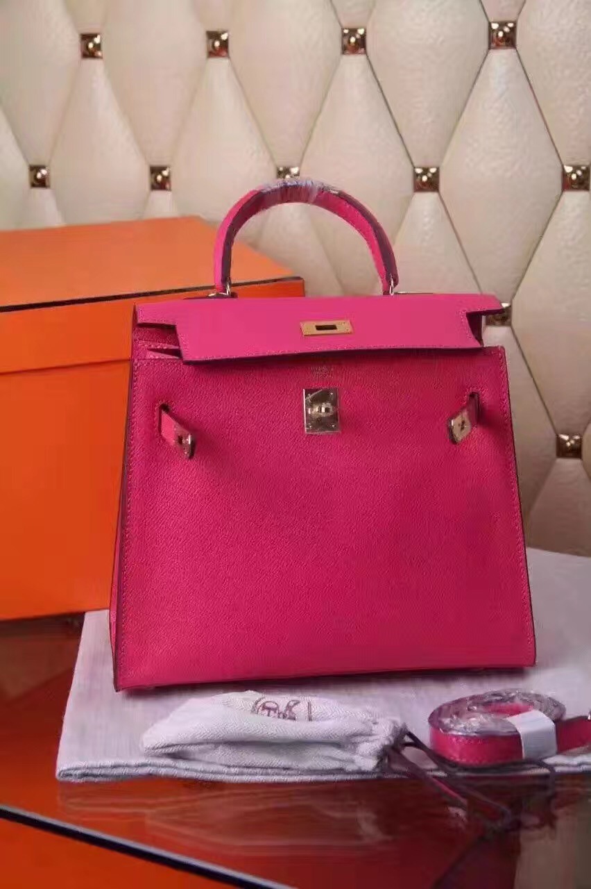 Hermes small Epsom red Kelly rose handbags [hermes225] - $284.00 ...