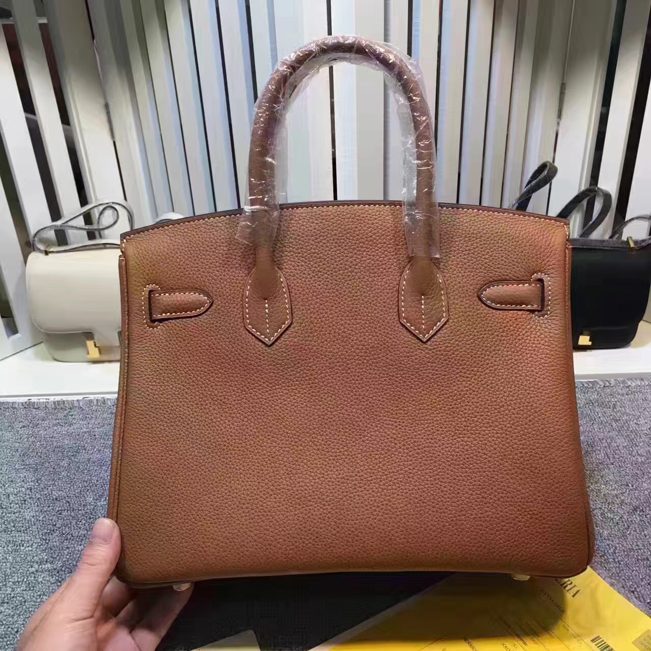 Hermes Birkin top leather brown handbags