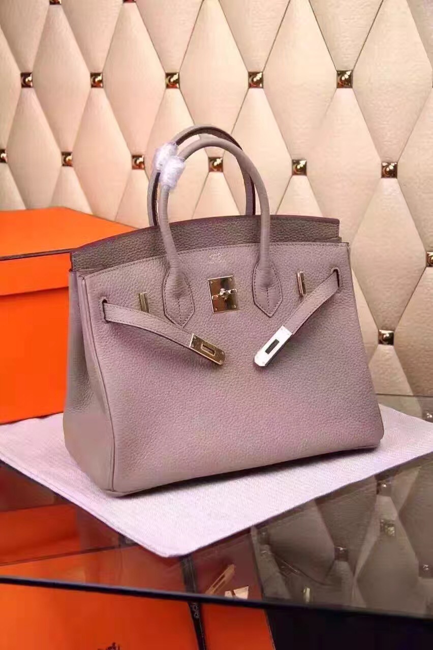 Hermes Birkin gray handbags