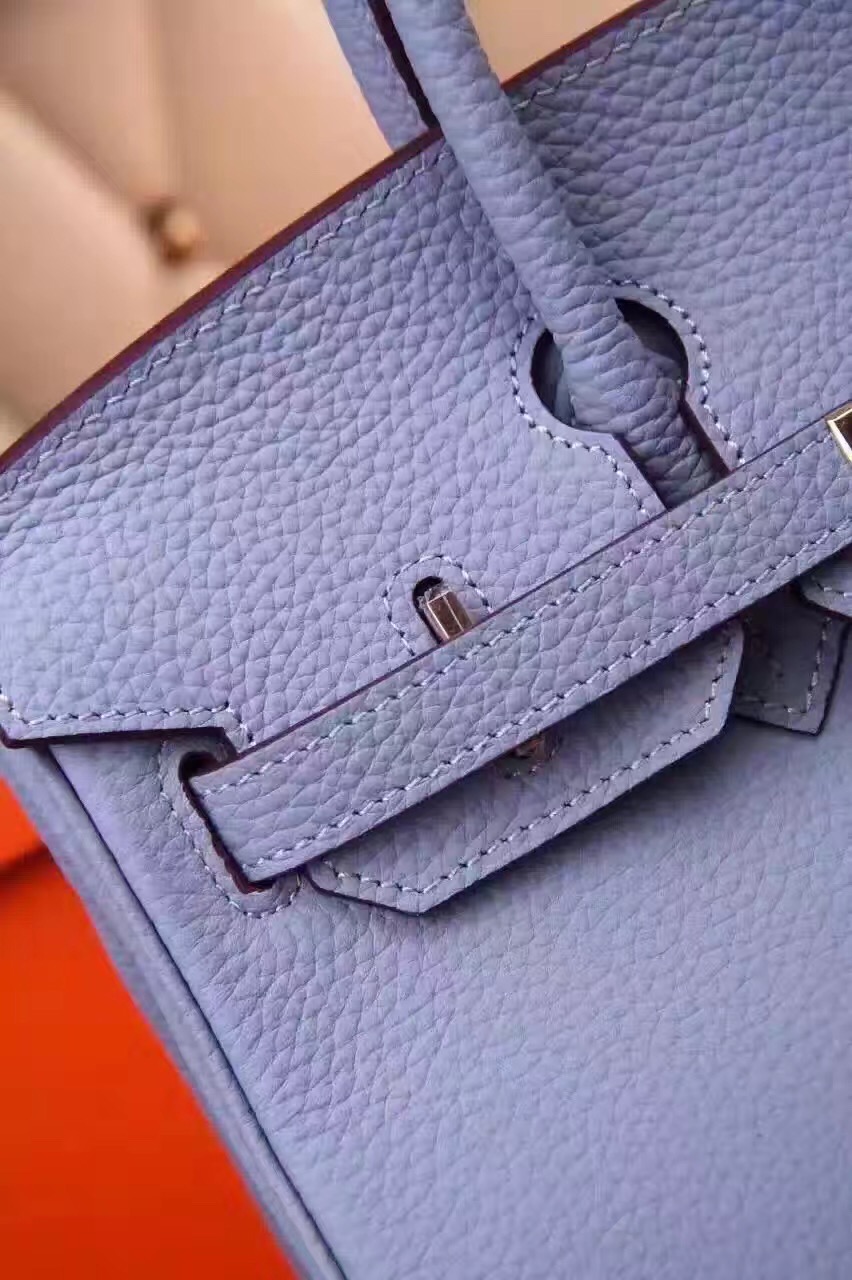 Hermes Birkin sky blue handbags