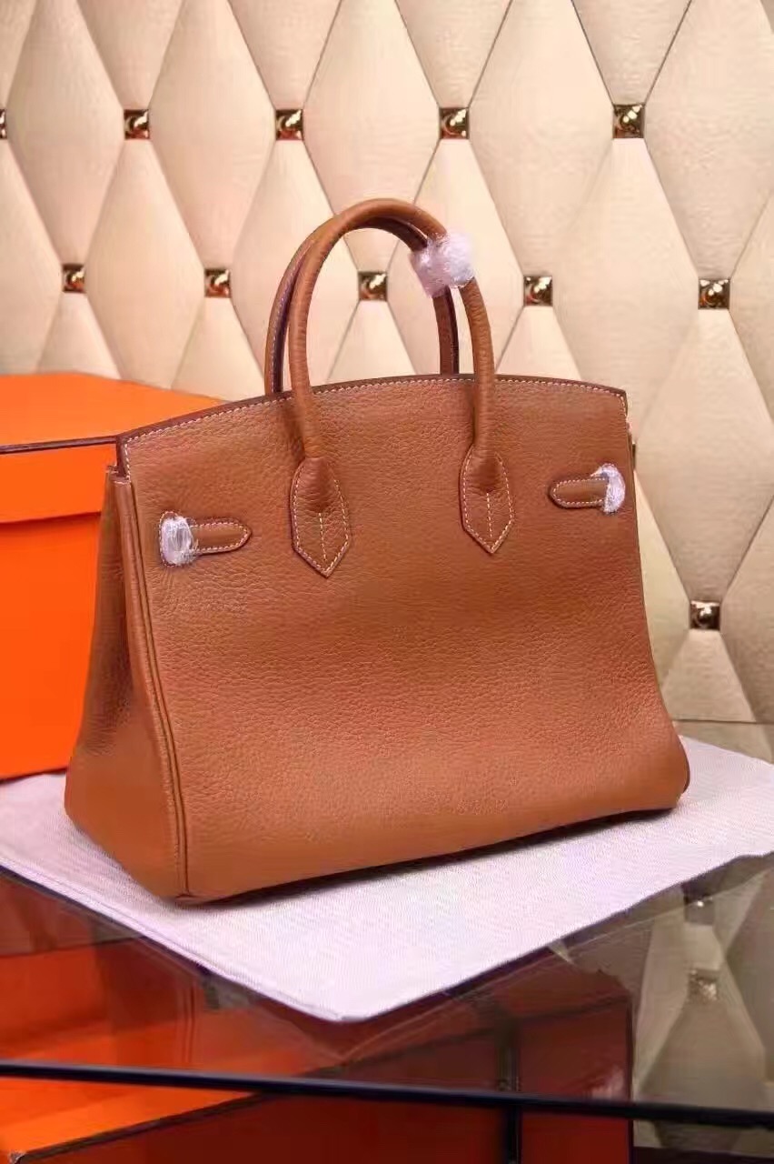 Hermes Birkin tan handbags