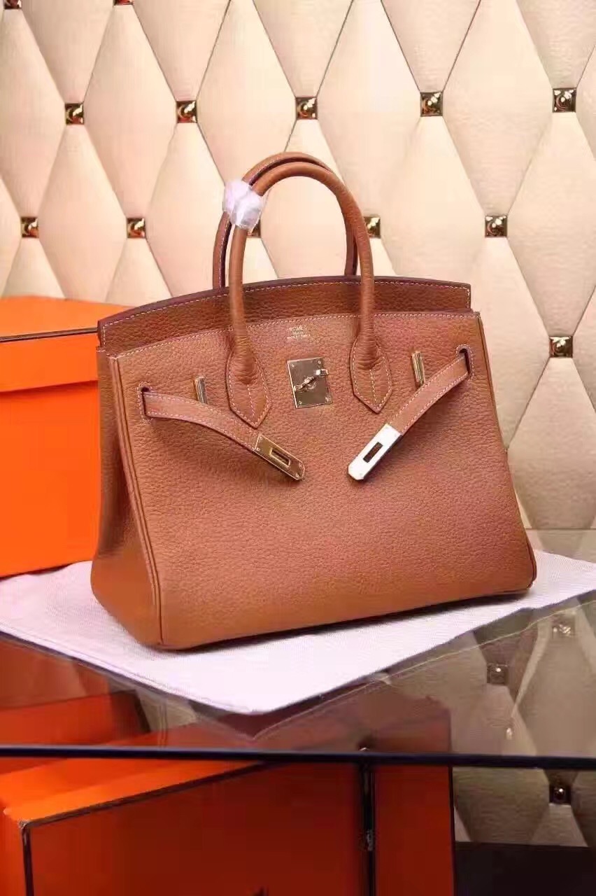 Hermes Birkin tan handbags