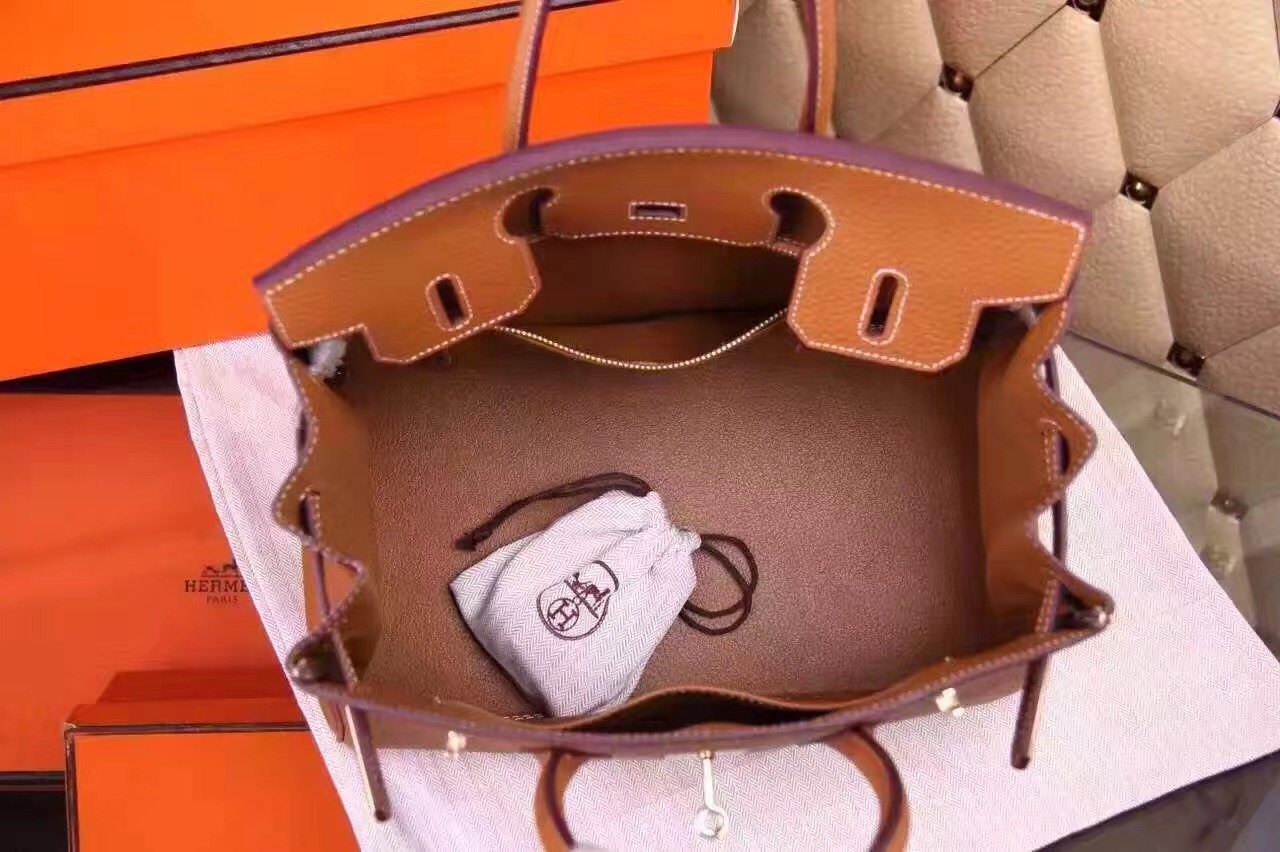 Hermes Birkin tan handbags