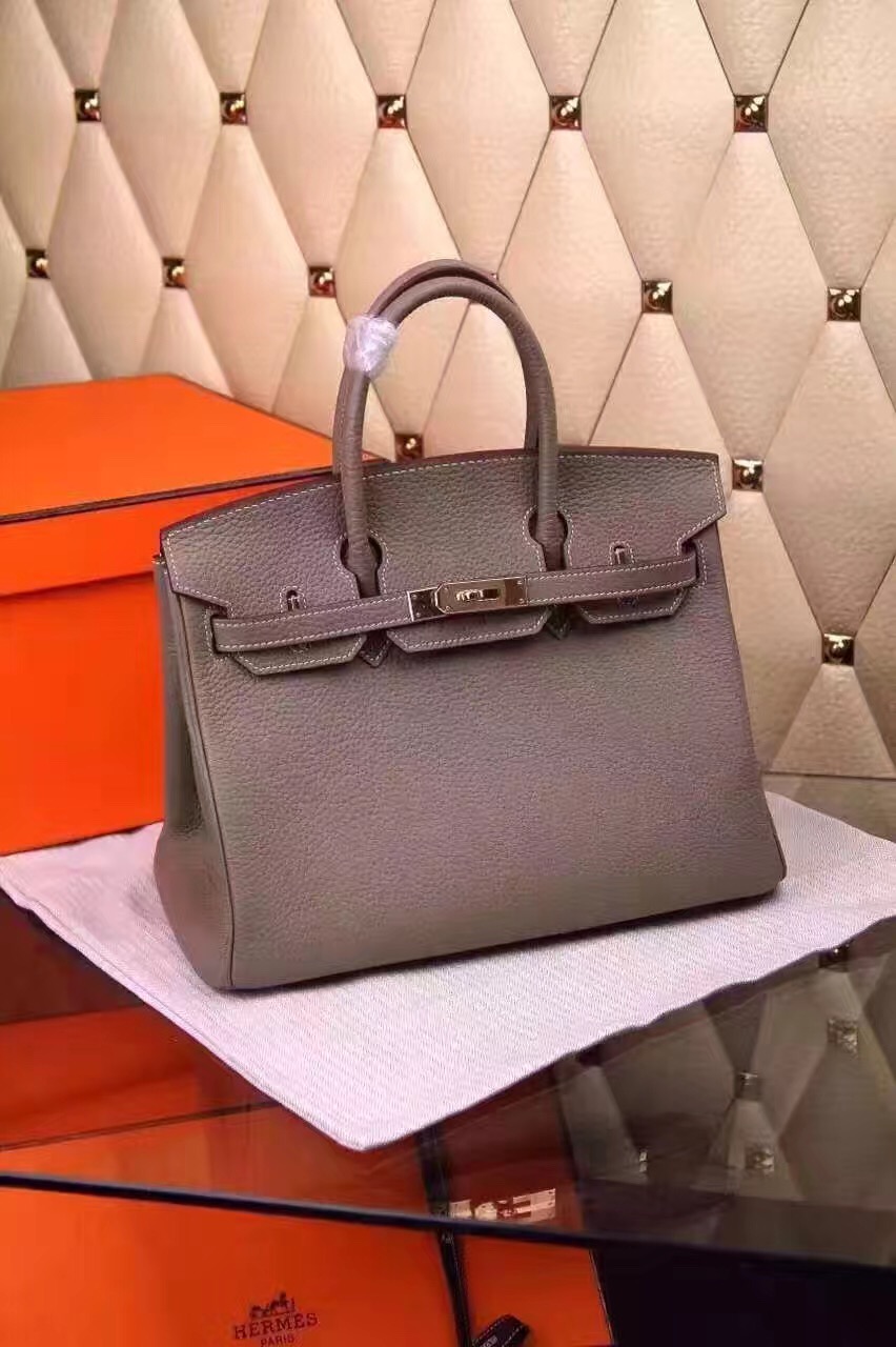 Hermes Birkin gray handbags