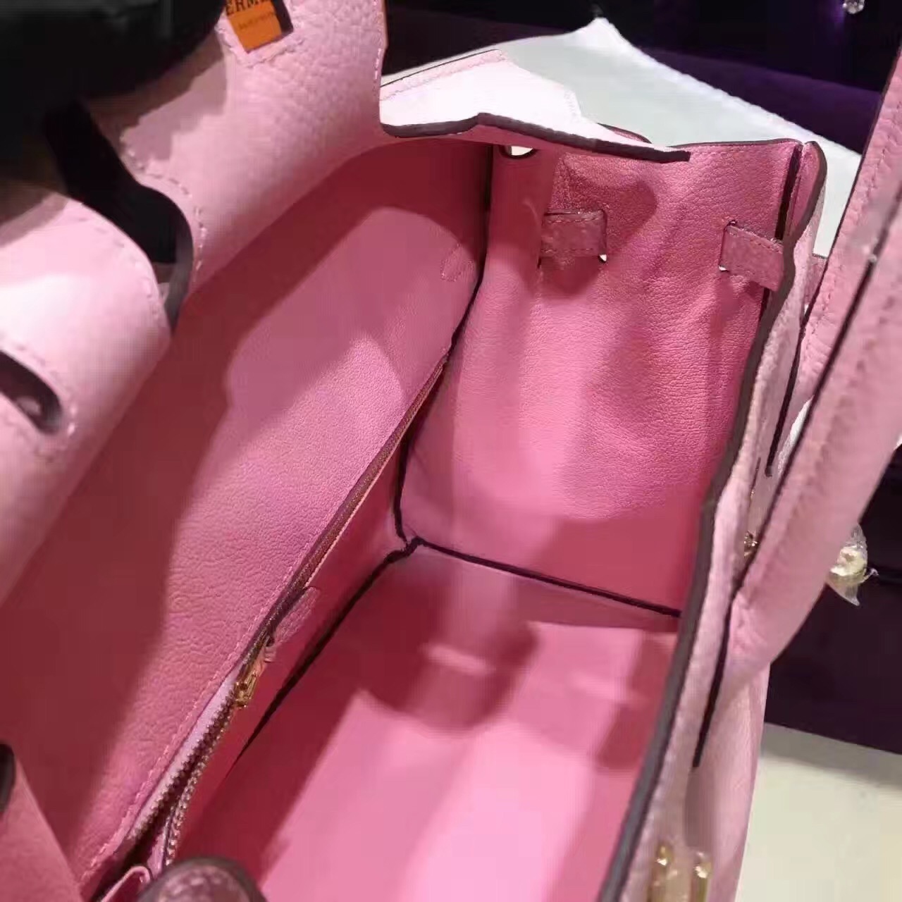 Hermes Birkin grain pink handbags