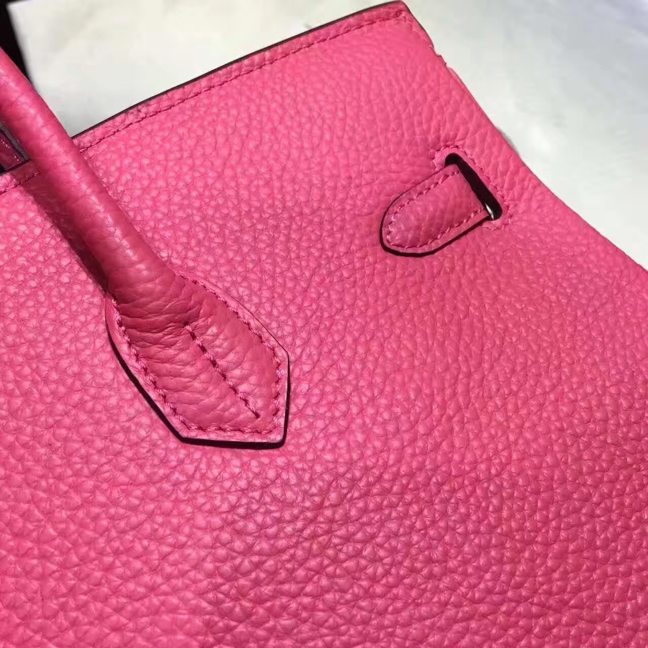 Hermes grain rose red Birkin handbags