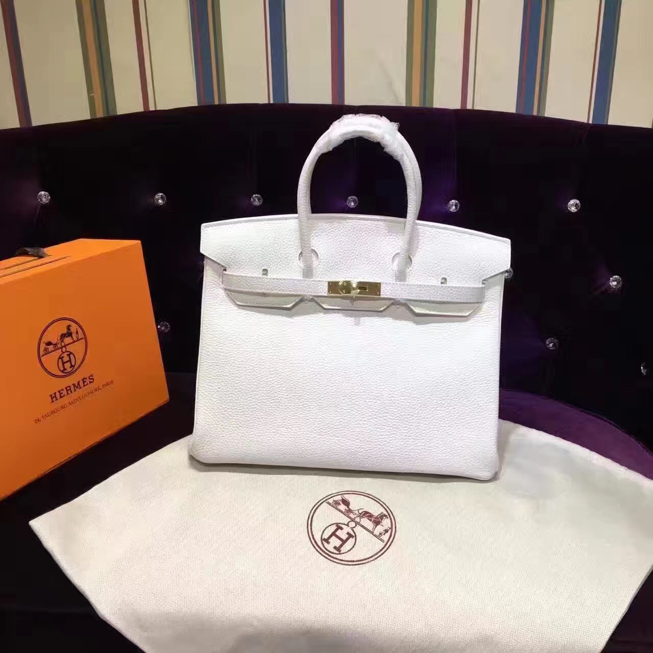  Hermes  grain white  Birkin  handbags hermes424 257 00 