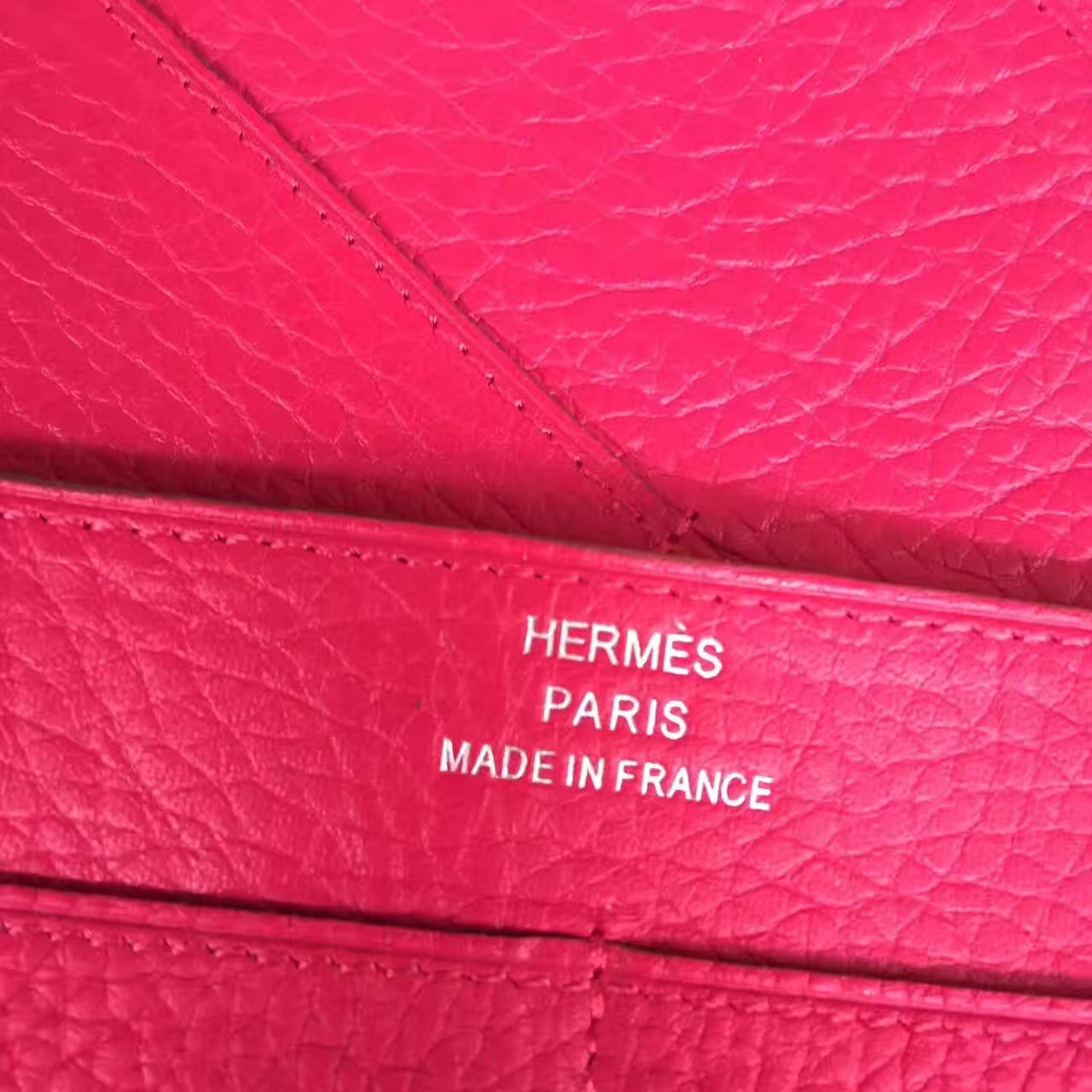 Hermes dogon wallet red handbags