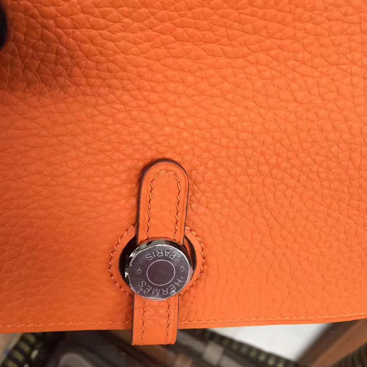 Hermes dogon orange wallet handbags